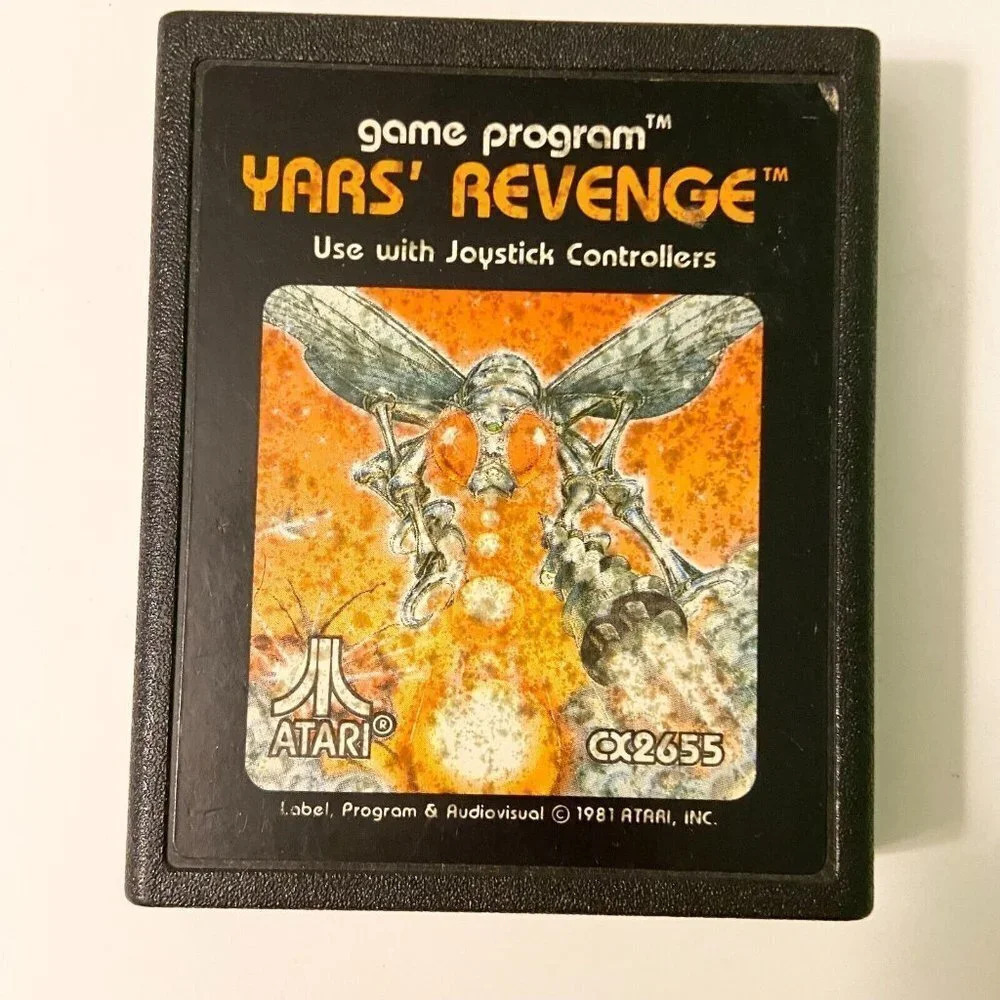 Vintage 1981 Yars Revenge Atari CX2655 Game